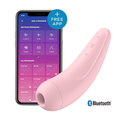 Вакуумний стимулятор Satisfyer Curvy 2+ з Bluetooth