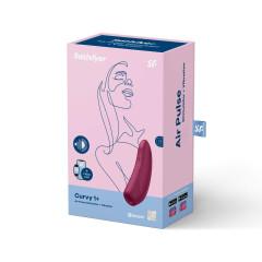 Вакуумний стимулятор Satisfyer Curvy 1+ Rose Red з керуванням через інтернет